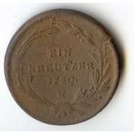1 Kreuzer r. 1780 W (wč.200)