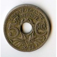 5 Centimes r.1924 (wč.115)