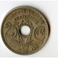 25 Centimes r.1918 (wč.220)