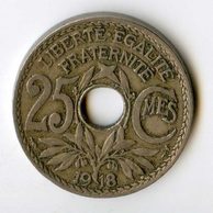 25 Centimes r.1918 (wč.221)