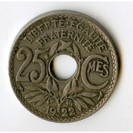 25 Centimes r.1922 (wč.229)