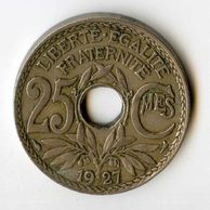 25 Centimes r.1927 (wč.238)