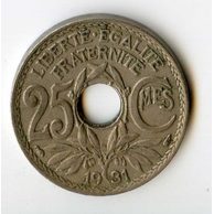 25 Centimes r.1931 (wč.246)