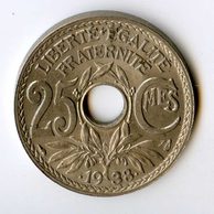 25 Centimes r.1938 (wč.260)