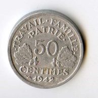 50 Centimes r.1942 (wč.282)