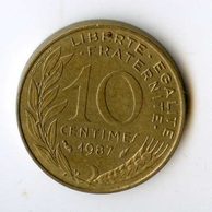 10 Centimes r.1987 (wč.641)
