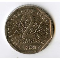 2 Francs r.1980 (wč.983)
