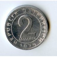 2 Groschen r.1974 (wč.500)