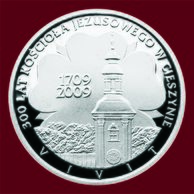 Stříbrná medaile 300 let kostela Ježíšova na Vyšší bráně provedení proof (GT 2009)