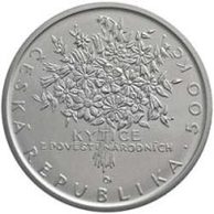 Stříbrná mince 500 Kč - 200. výročí Karla Jaromíra Erbena provedení proof (ČNB 2011)