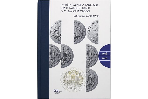 Publikace ČNB - Pamětní mince a bankovky s vloženou pamětní stokorunou. Autor J. Moravec