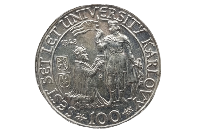 100 Kčs 600.výročí založení University Karlovy (1948) (Wč.104)