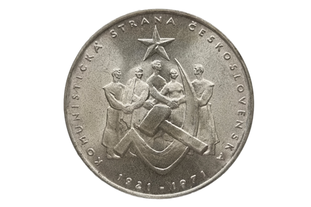 50 Kčs 50. výročí založení KSČ (1971)  (Wč.132)
