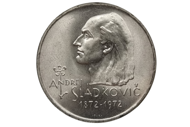 20 Kčs 100. výročí úmrtí básníka Andreja Sládkoviča (1972)  (Wč.135) 