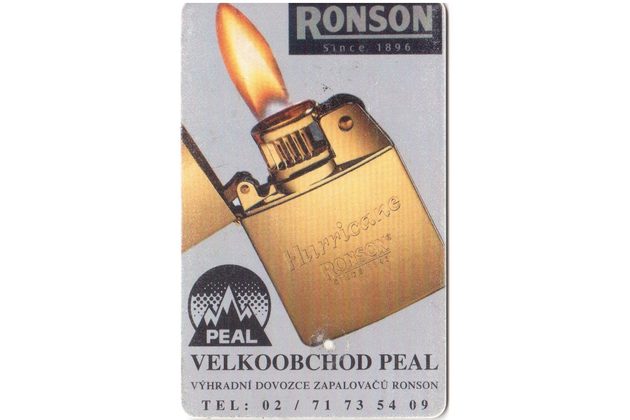 TK180 - Telefonní karta ČR Telecom - Ronson (63/11.98/50)