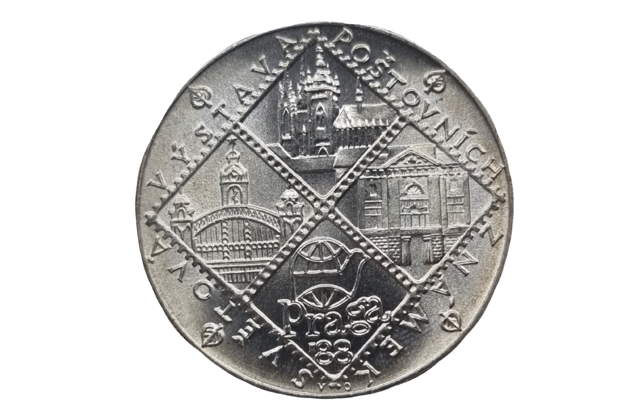 100 Kčs Světová výstava poštovních známek - Praga 88 (1988) (Wč.183)