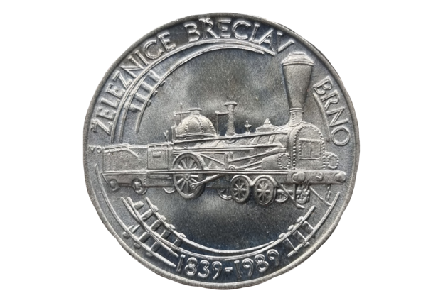 50 Kčs Železnice Břeclav - Brno (1989) (Wč.186)