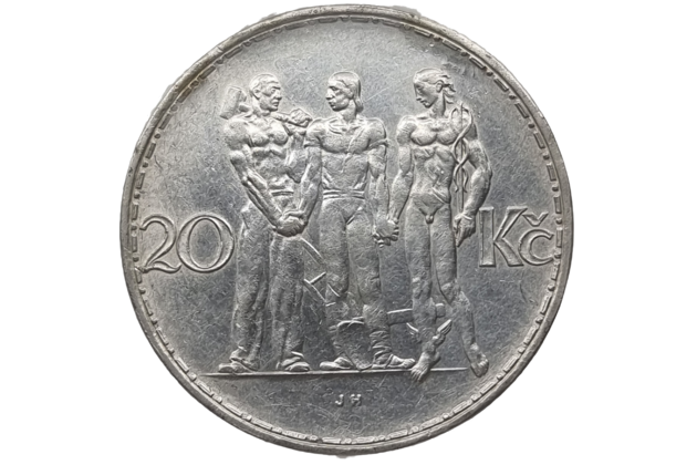 20 Kč - Dvacetikoruna  (1933) (Wč.096)