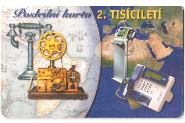 TK206 - Telefonní karta ČR Telecom - Poslední karta 2.tisíciletí (45/10.00/50 175Kč)