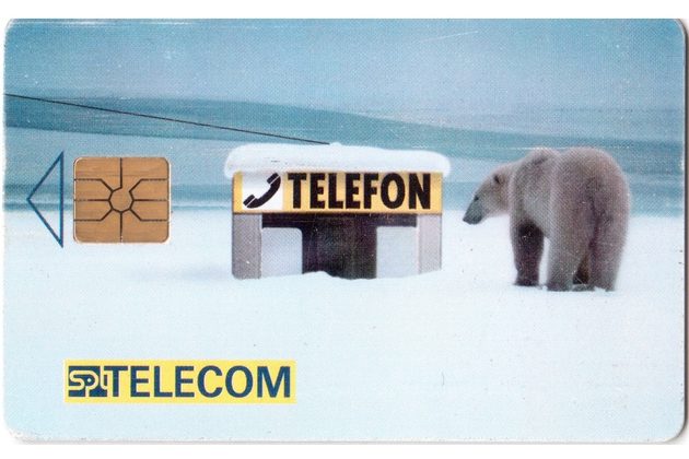 TK208 - Telefonní karta ČR Telecom - Lední medvěd (53/08.96/100)