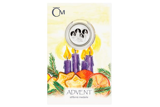 Stříbrná medaile Advent proof (ČM 2022)