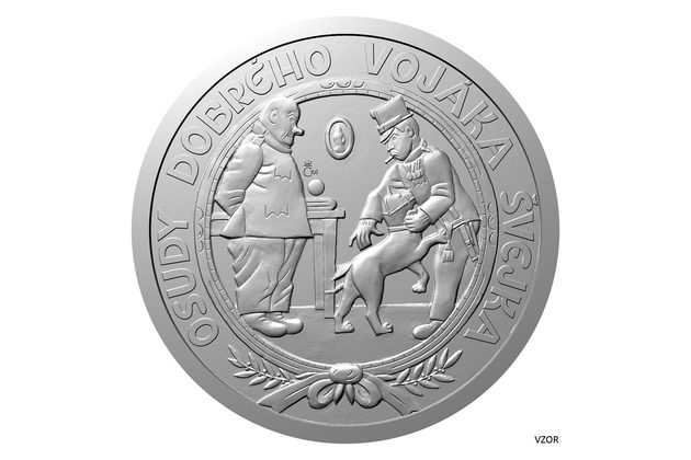 Stříbrná medaile Josef Lada - Osudy dobrého vojáka Švejka - Stájový pinč proof (ČM 2026) 