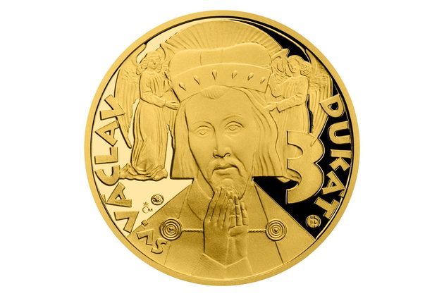 Zlatý 3-dukát sv. Václava se zlatým certifikátem (ČM 2022)