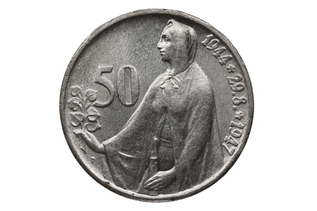 50 Kčs 3.výročí Slovenského národního povstání (1947) (Wč.103)