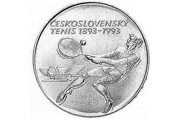 500 Kčs Československý tenis (1993) (Wč.204)