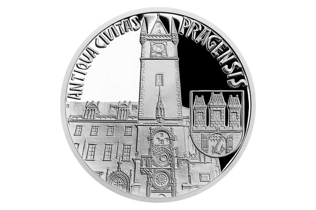 Stříbrná mince Vznik královského hlavního města Praha - Staré Město pražské proof (ČM 2019)