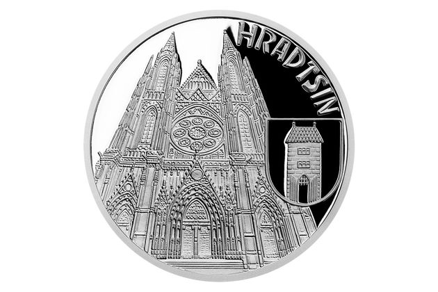 Stříbrná mince Vznik královského hlavního města Praha - Hradčany proof (ČM 2019) 