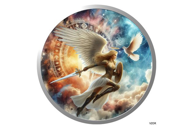 Stříbrná mince Souboj dobra a zla - Dobro reverse proof (ČM 2025)