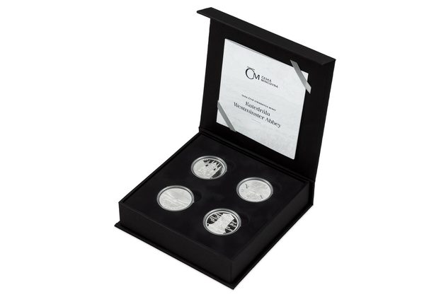 Katedrála Westminster Abbey Sada čtyř stříbrných mincí  proof (ČM 2022)