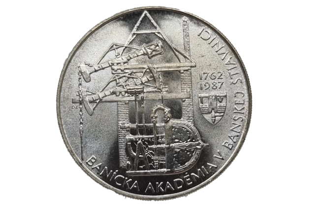 100 Kčs Banícka akadémia v Banskej Štiavnici (1987) (Wč.179)
