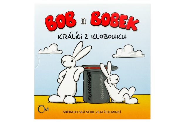 Sada tří zlatých mincí Bob a Bobek - Králíci z klobouku, Zahradníci, Cyklisté (ČM 2025)