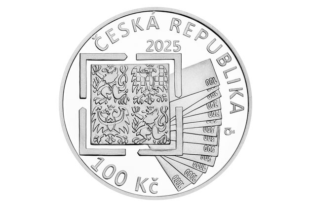 Stříbrná mince 100 Kč - Celní správa proof (ČNB 2025) 