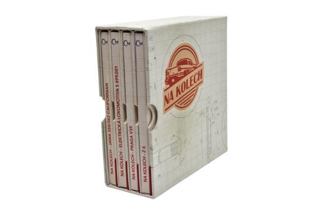 Sada 4ks stříbrných mincí Na kolech (ČM 2024)