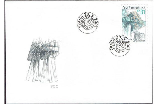 FDC 0285- 287  - Obálka prvního dne 2001