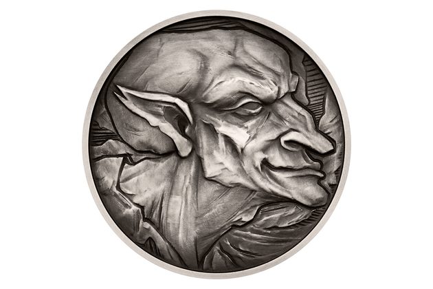 Stříbrná mince Mytologické postavy - Goblin standard (ČM 2026) 