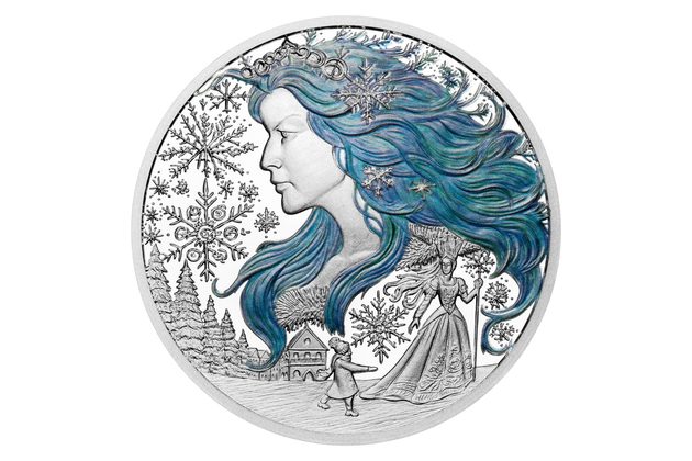 Stříbrná mince Knižní předlohy - H. Ch. Andersen - Sněhová královna proof (ČM 2025)