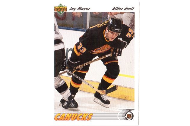 HK106 - Upper Deck karta - Jay Mazur č.378 (1991-92)