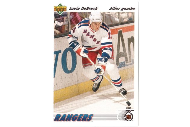 HK107 - Upper Deck karta - Louie DeBrusk č.249 (1991-92)
