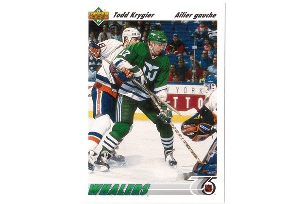 HK117 - Upper Deck karta - Todd Krygier č. 215 (1991-92)