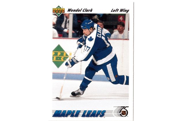 HK160 - Upper Deck karta - Wendel Clark č. 386 (1991-92)
