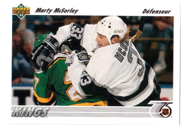 HK161 - Upper Deck karta - Marty McSorley č. 199 (1991-92)