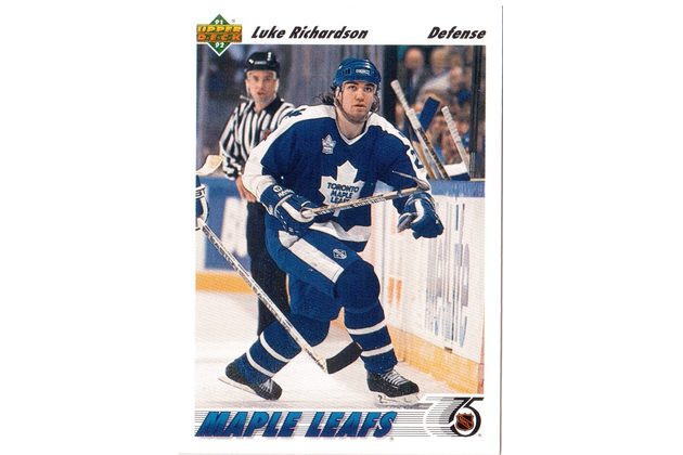 HK169 - Upper Deck karta - Luke Richardson č. 418 (1991-92)