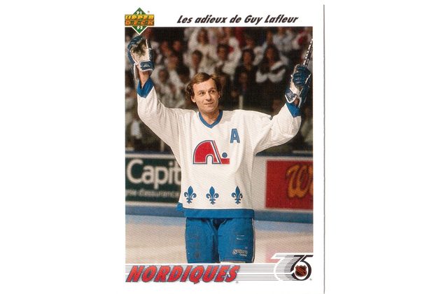 HK172 - Upper Deck karta - Les adieux de Guy Lafleur č. 219 (1991-92)