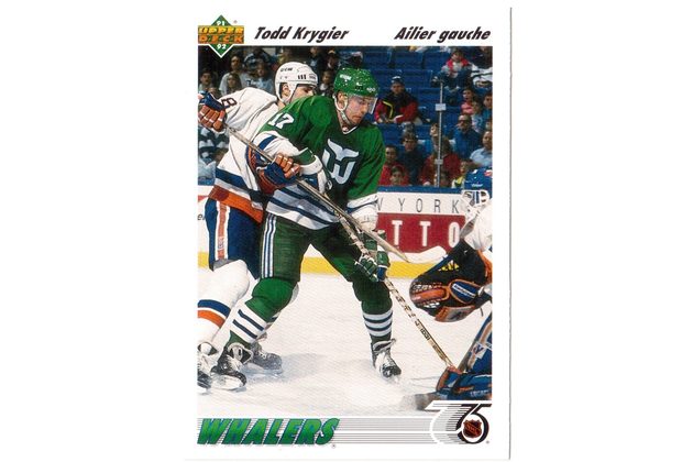 HK174 - Upper Deck karta - Todd Krygier č. 215 (1991-92)
