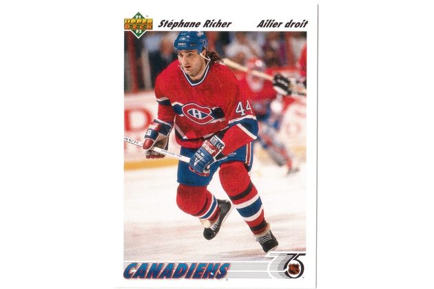 HK182 - Upper Deck karta - Stéphane Richer č. 244 (1991-92)