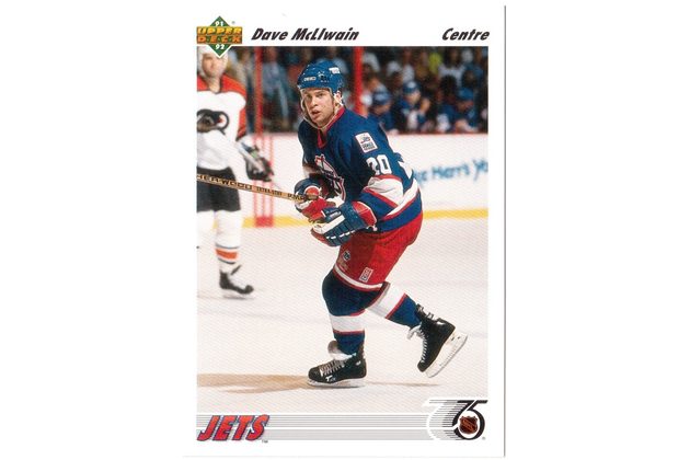 HK184 - Upper Deck karta - Dave McLlwain č. 222 (1991-92)